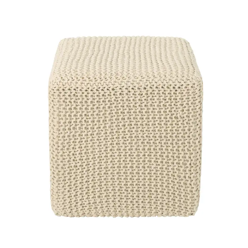 Tessie Knitted Foot Stool by Christopher Knight Home