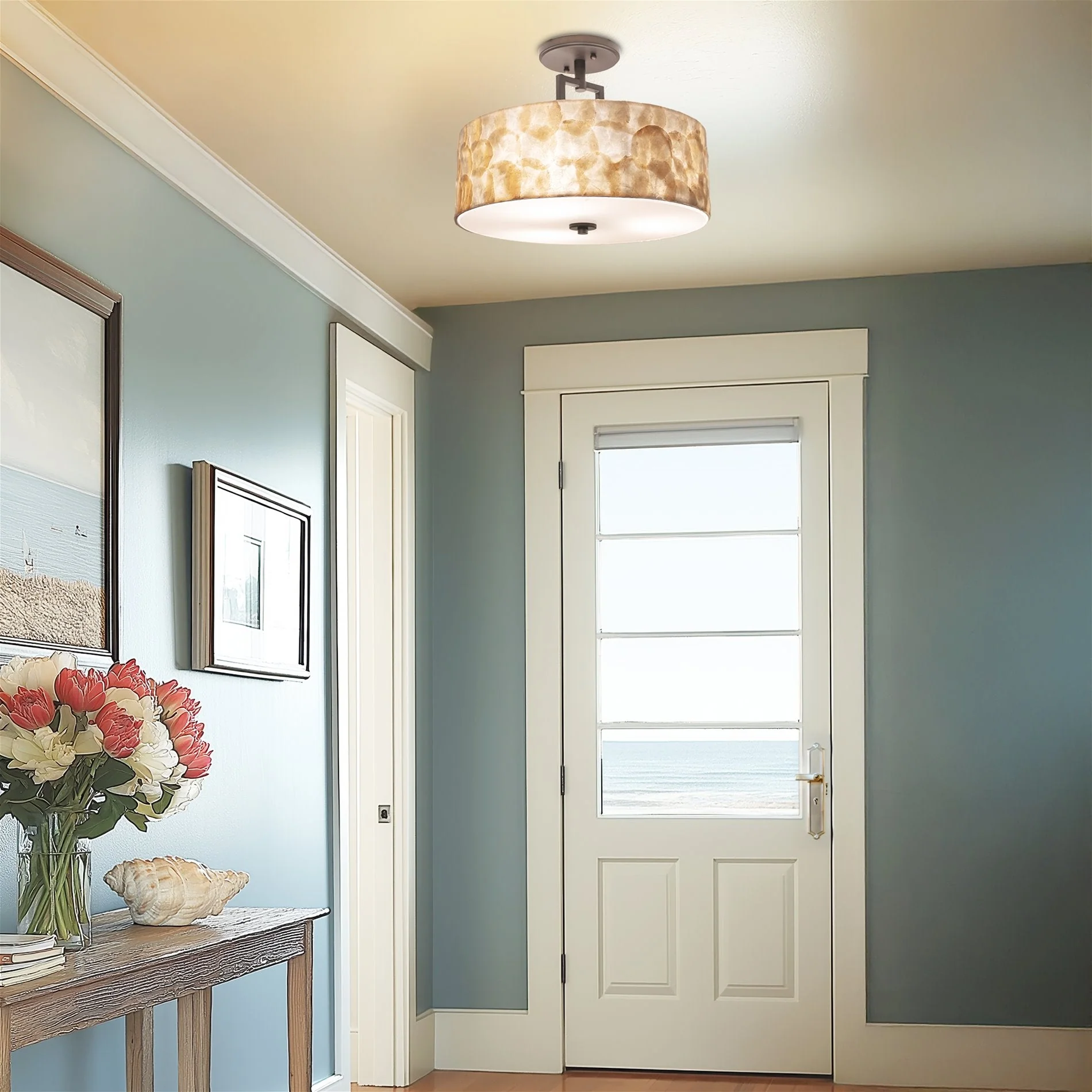 Cove 15 3-Light Semi Flush Mount Ceiling Light
