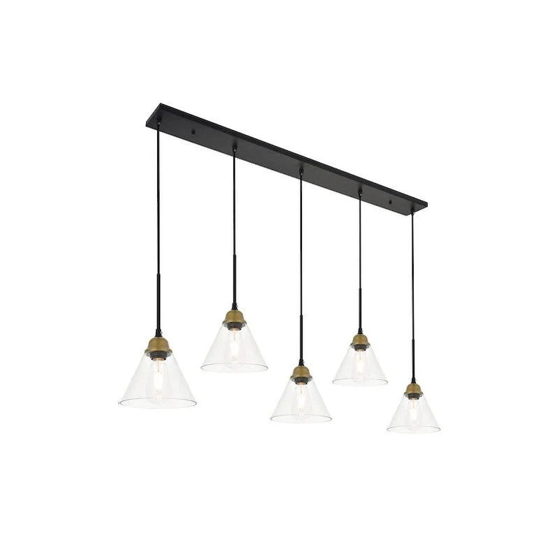 Histoire 5 light chrome Pendant