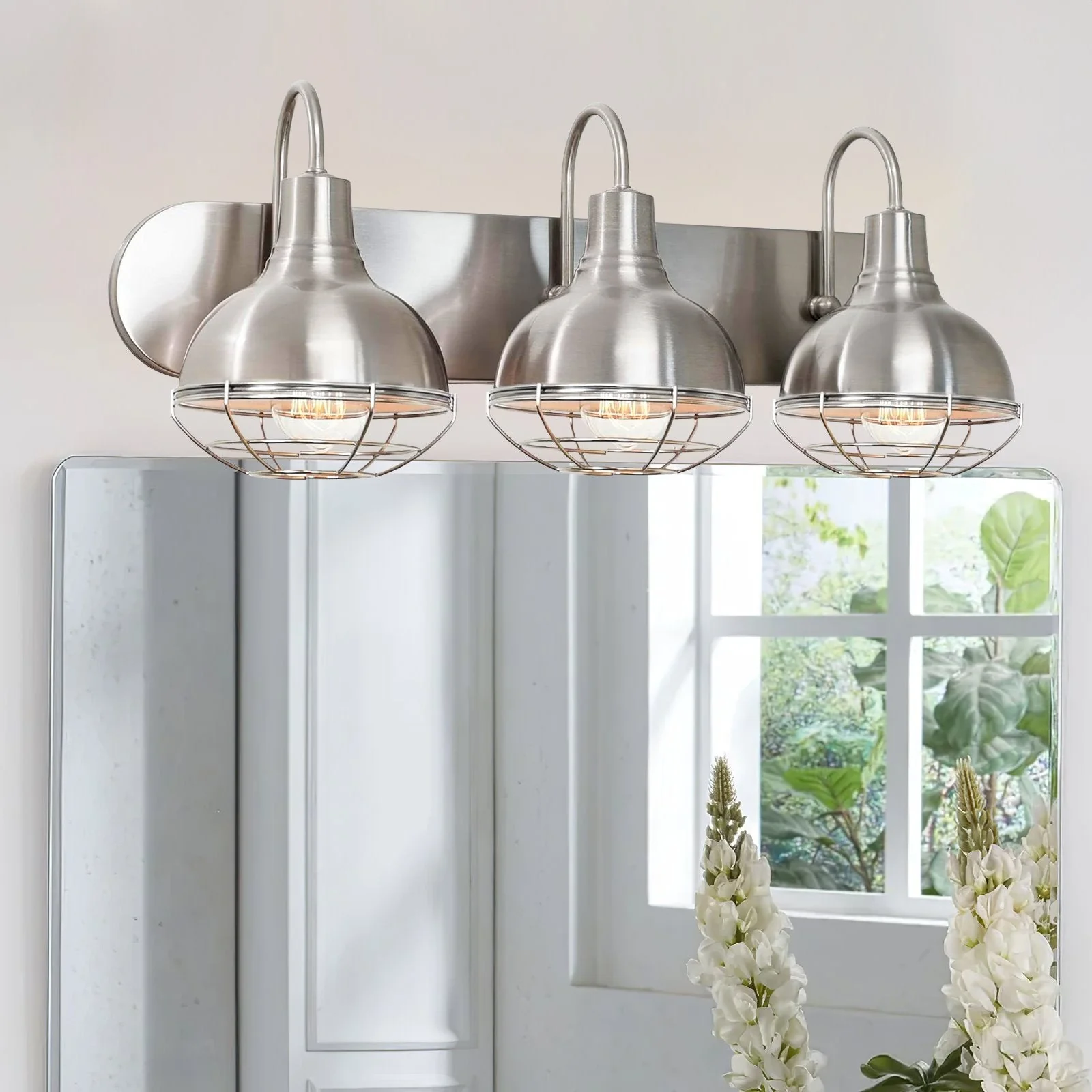 Liberty 24 3-Light Modern Industrial Vanity / Bathroom Light