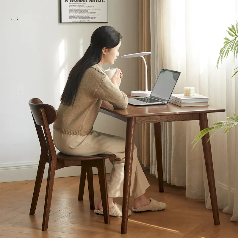 Dining Chair Wooden FAS Grade Oak Natural Wood 100% Dirt-free Wood Chair Solid Chair Table Chair