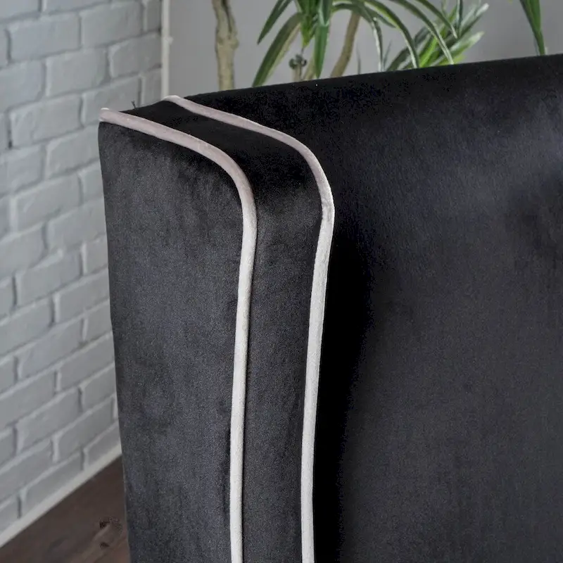 Eddison Traditional Two Toned Velvet Club Chair by Christopher Knight Home