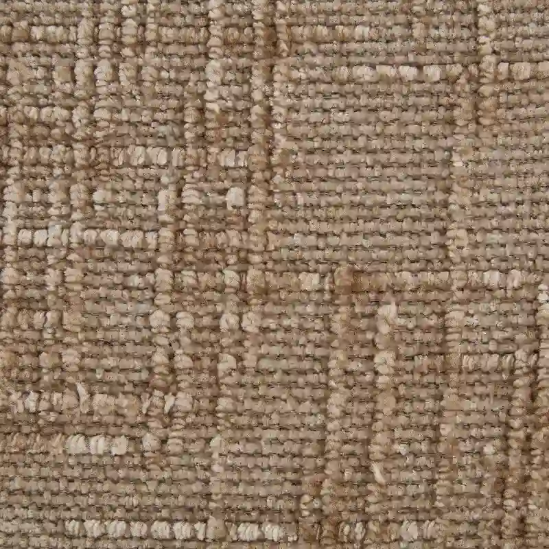 76.77 Chenille Upholstered Sofa with 2 Ottomans