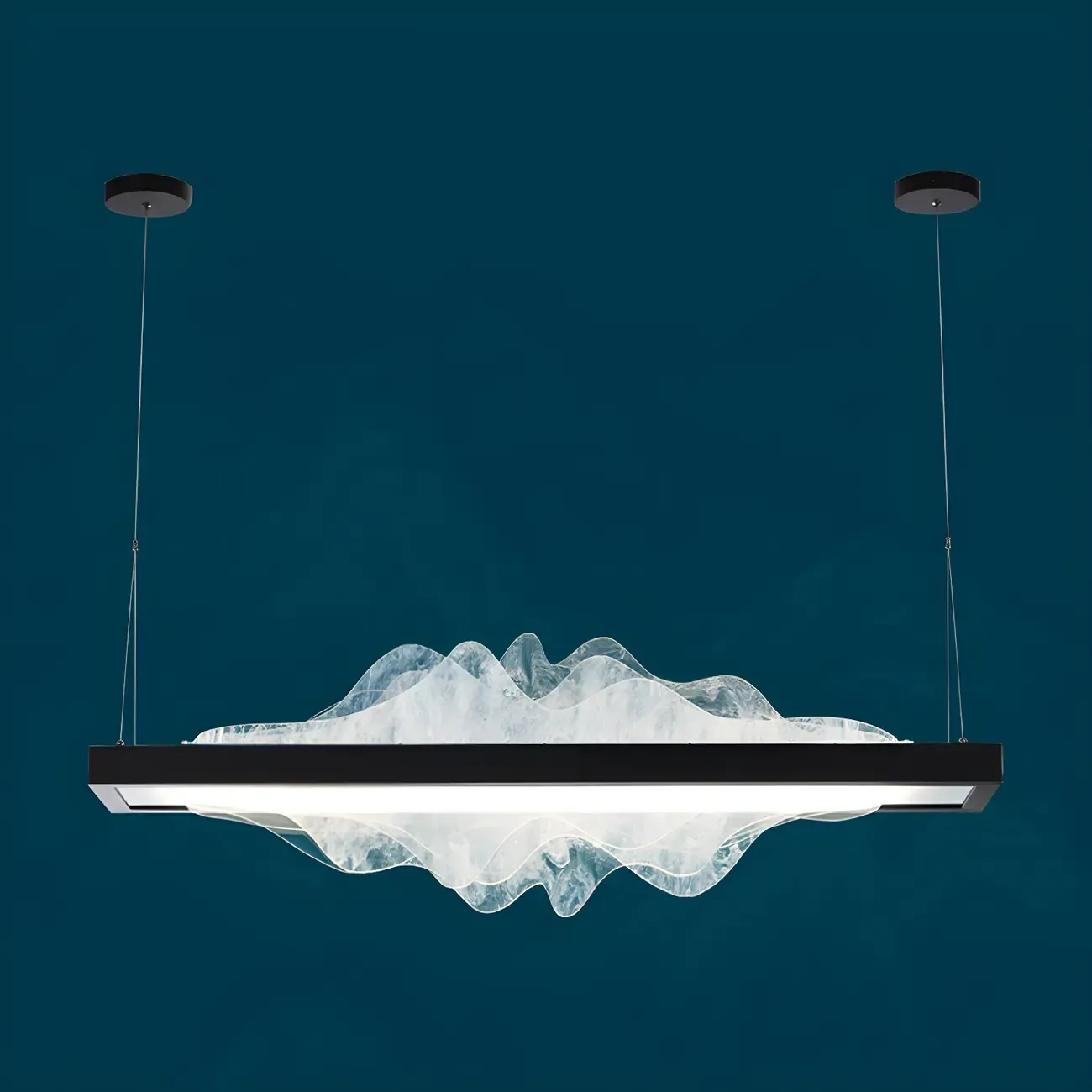 Modern Metal Rectangular Unique Pendant Light