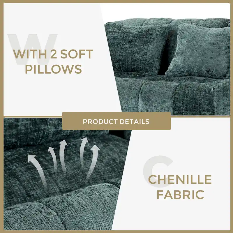 59 Chlle Loveseat Chaise Lounge Chair