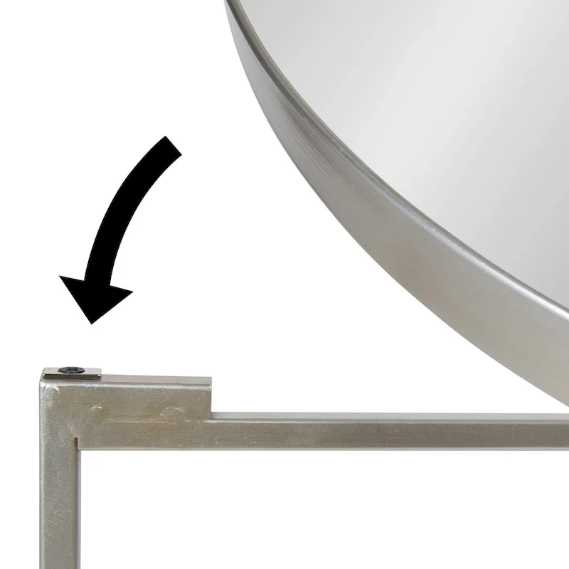 Kate and Laurel Celia Round Metal Side Table - 18.25x18.25x22