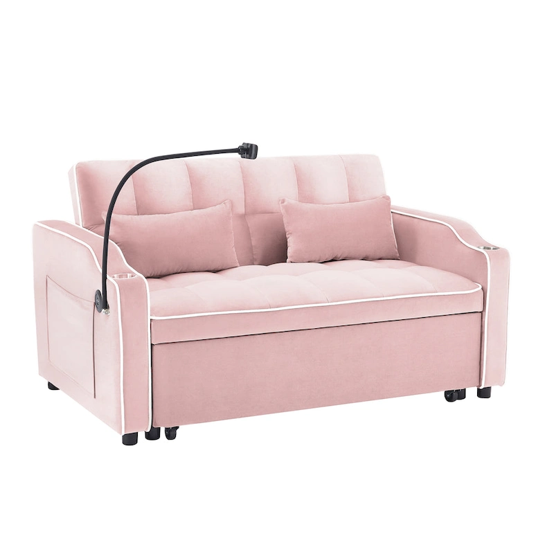 Modern sofa sofa sofa velvet pull-out bed