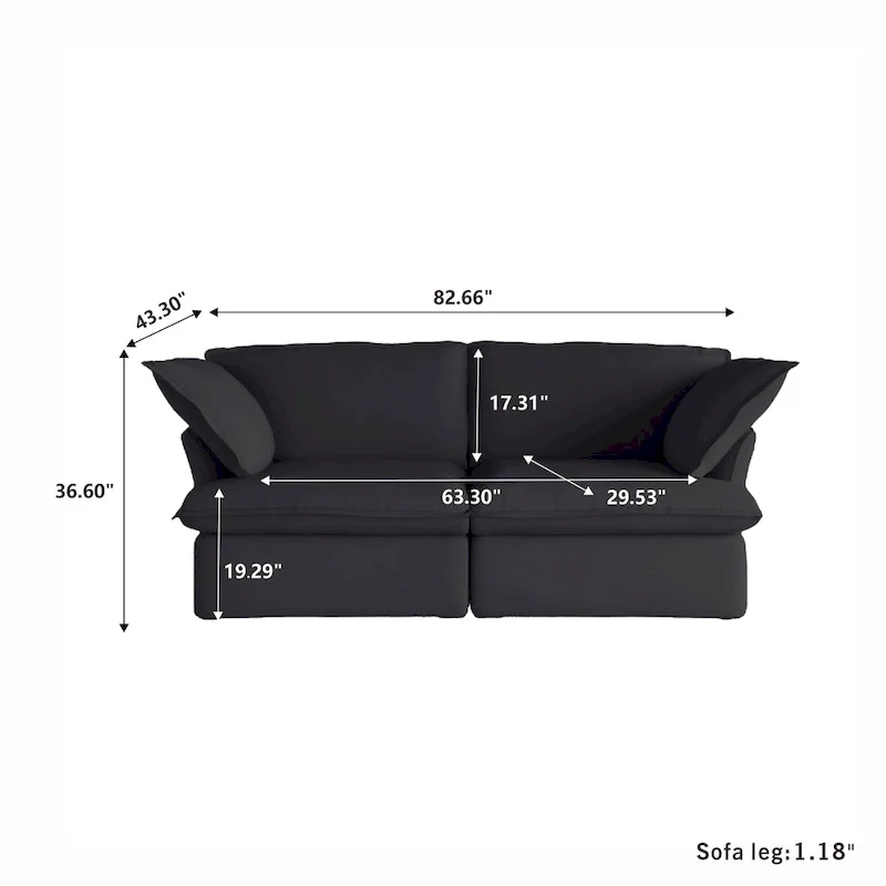 82.66 Upholstered Loveseat sofas sectional counch