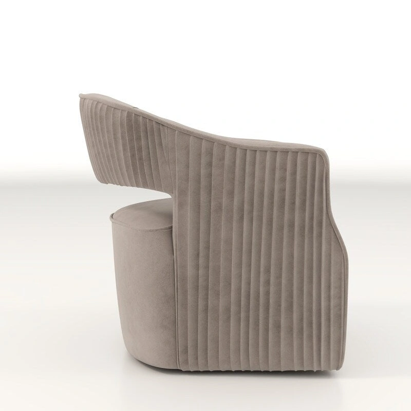 SEYNAR Modern Glam Velvet 360 Degree Swivel Open-Back Accent Armchair Set of 2