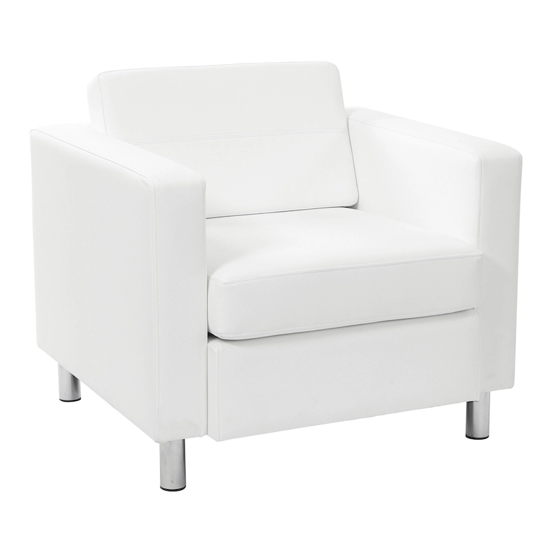 Pacific Arm Accent Chair with Chrome Legs