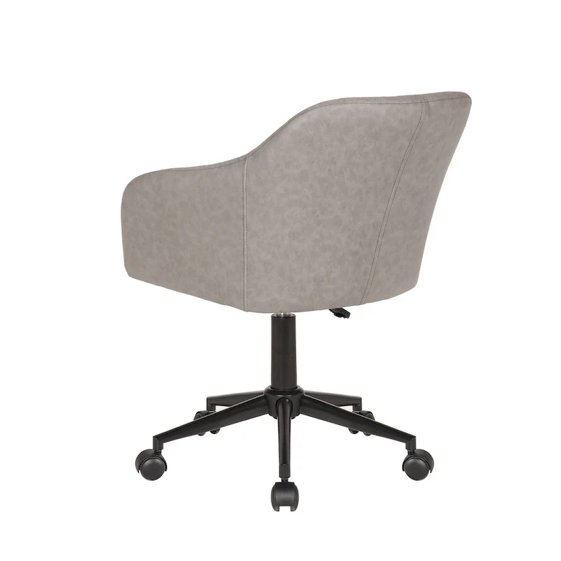 Office Desk Chair, Tufted PU Leather Upholstery
