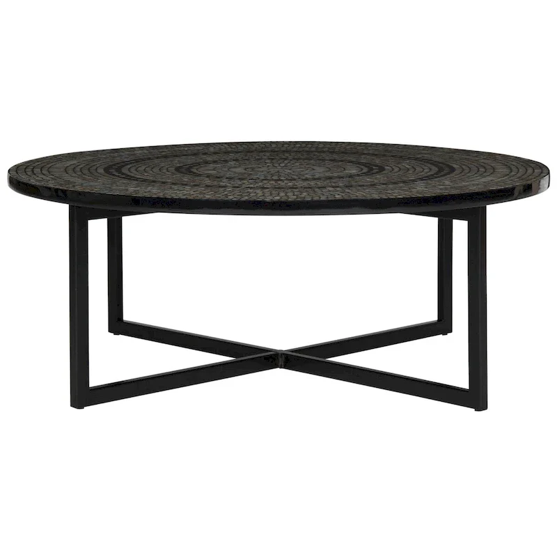 Marharita Cream Coffee Table - 39.8 x 39.8 x 15.4 - 40Wx40Dx15H