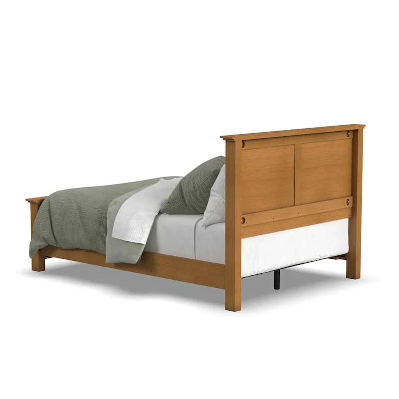 Brown Wooden Queen Bed