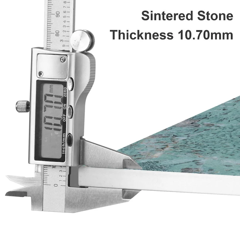 End Table 2-Tier Round Side Accent Table with Sintered Stone Tabletop - 15.7x15.7x21.3 inch