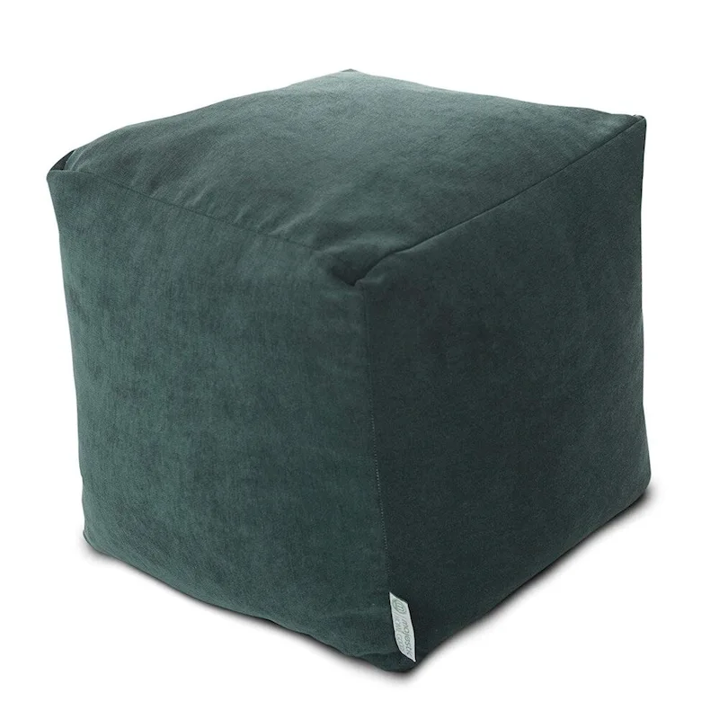 Majestic Home Goods Villa Collection Indoor Ottoman Pouf Cube