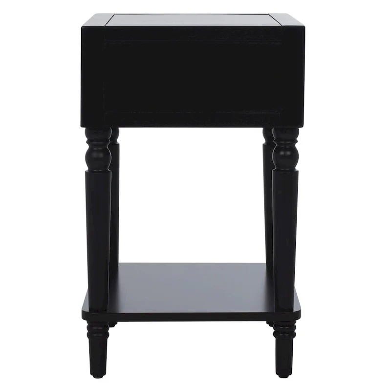 Pine Wood End Table with Sculptured Legs (18