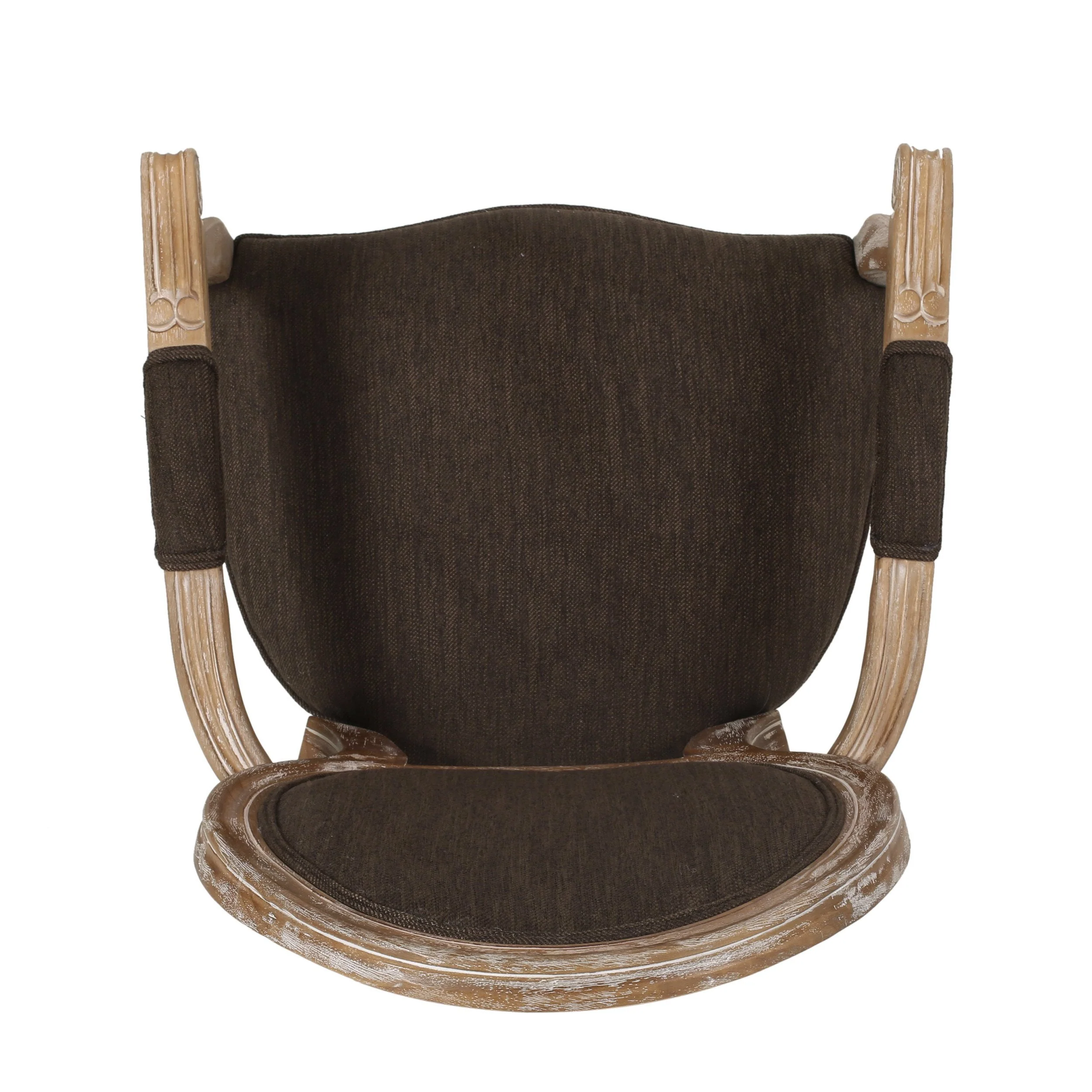 French Country Wood Upholstered Dining Chair - NH241513