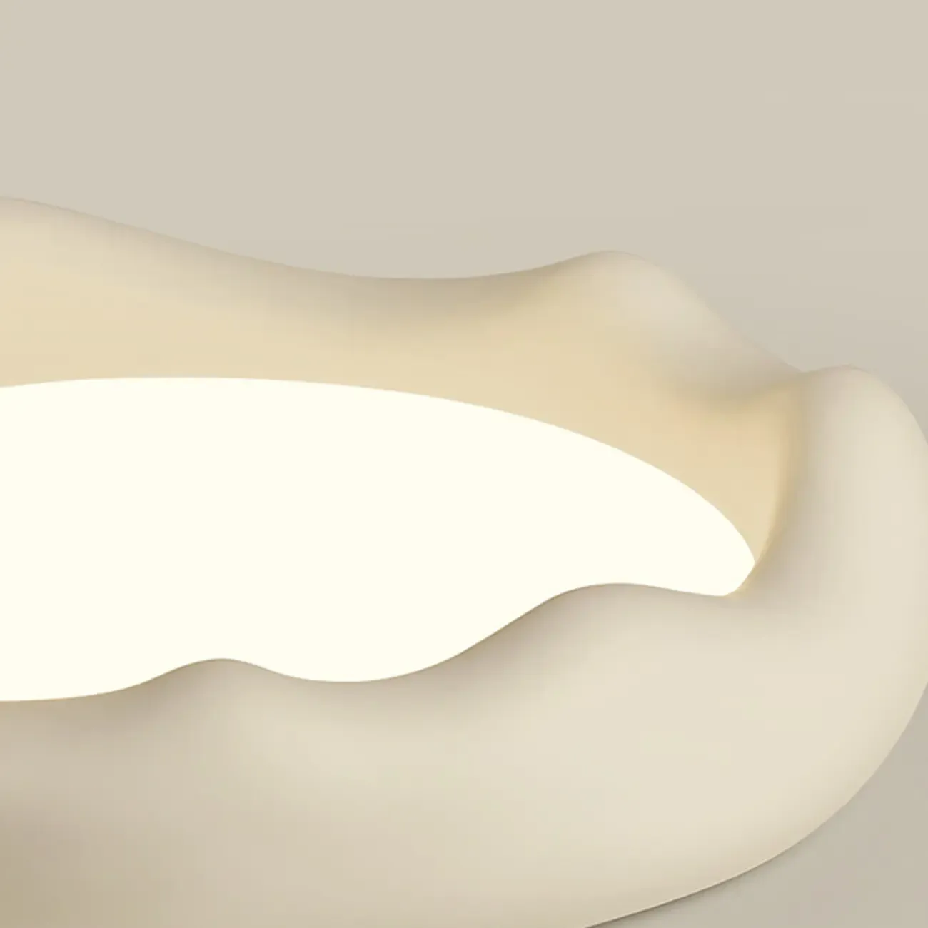 Acrylic Artistic Melting Cream Design Flush Ceiling Light