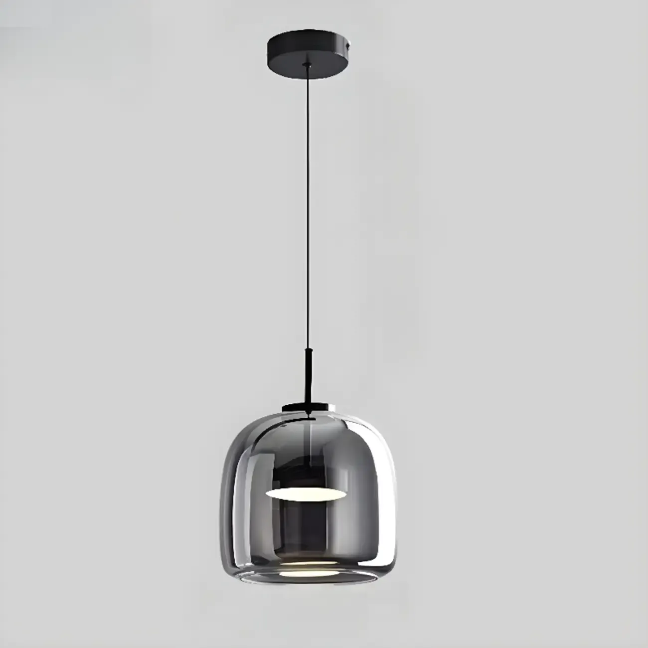 Dimmable Geometric Metal Glass LED Pendant Light