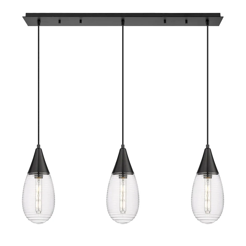 Innovations Lighting Malone - 3 Light 6  Cord Hung Linear Pendant