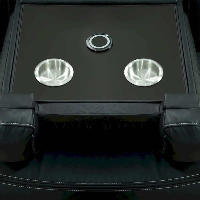 Deluxe Theater-Style Reclining Sofa Set with Power Recline, LED Lights, Wireless Charging and bluetooth Speaker