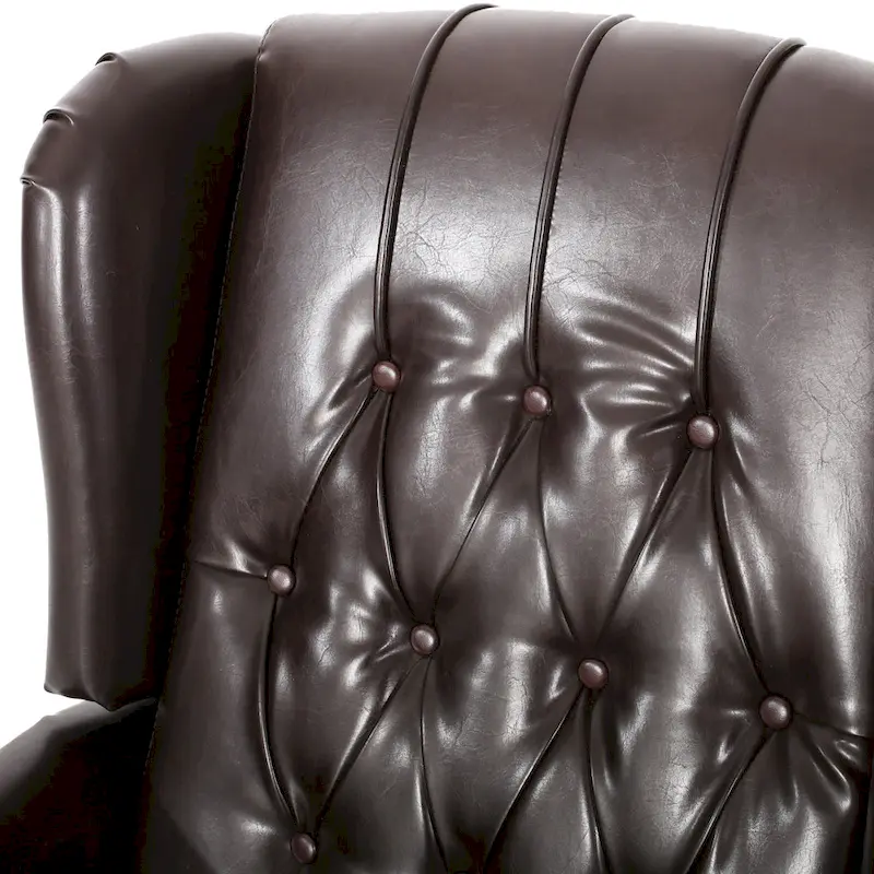 Walter Brown Bonded Leather Recliner Club Chair by Christopher Knight Home