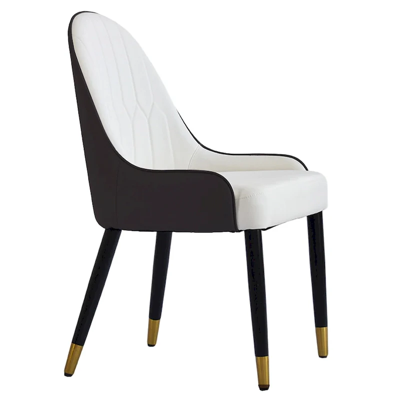 Set of 2 Modern Upholstered PU Leather Dining Chair