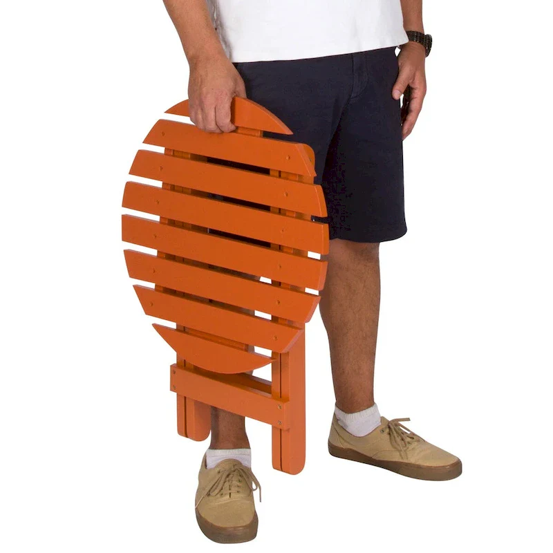 Remedy 19 Assembled Cedar Wood Round Collapsible Folding Table