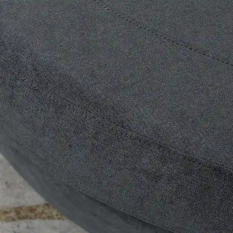 54 Wide Elegant Round Swivel Barrel Chair, Chair and a Half