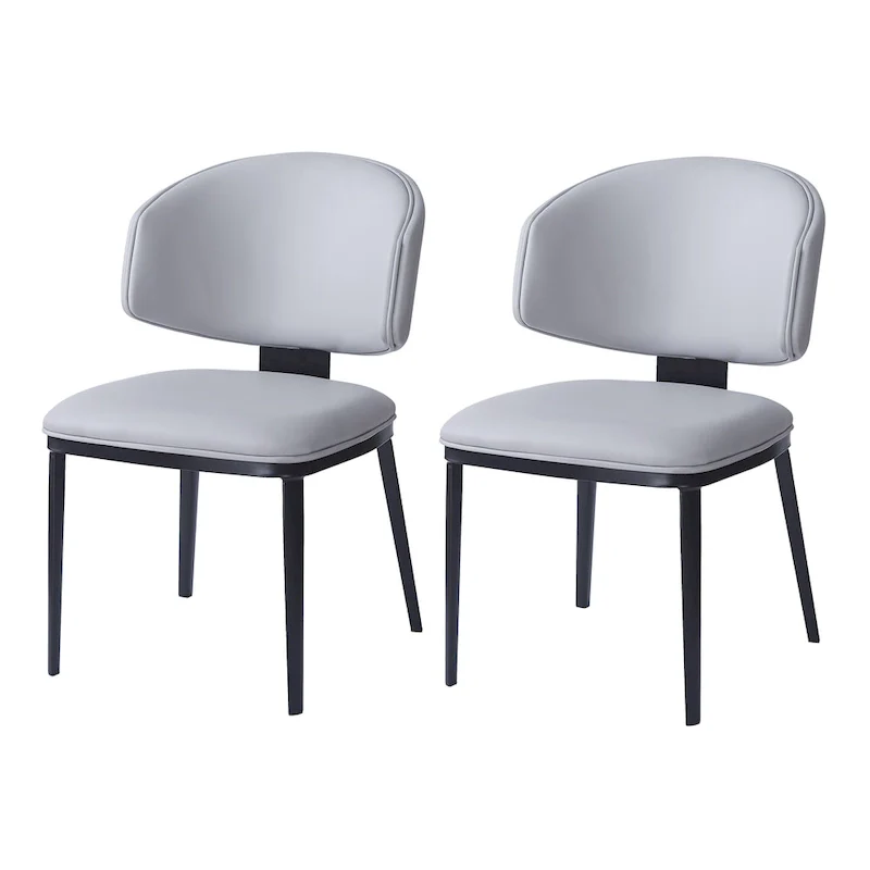 '- PU Leather Upholstered Dining Chairs