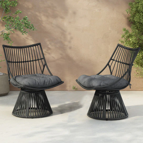 Springe Wicker Outdoor Lounge Chair with Cushions