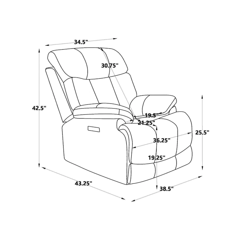 Top Grain Leather Power Recliner Chair Adjustable Headrest Extendable Footrest Zero Gravity Recliner