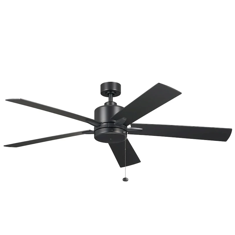 Kichler Lighting Lucian II 60 inch Indoor Satin Black Ceiling Fan