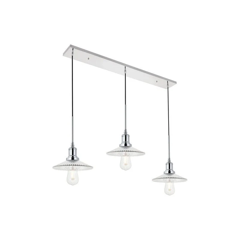 Waltz 3 light black Pendant