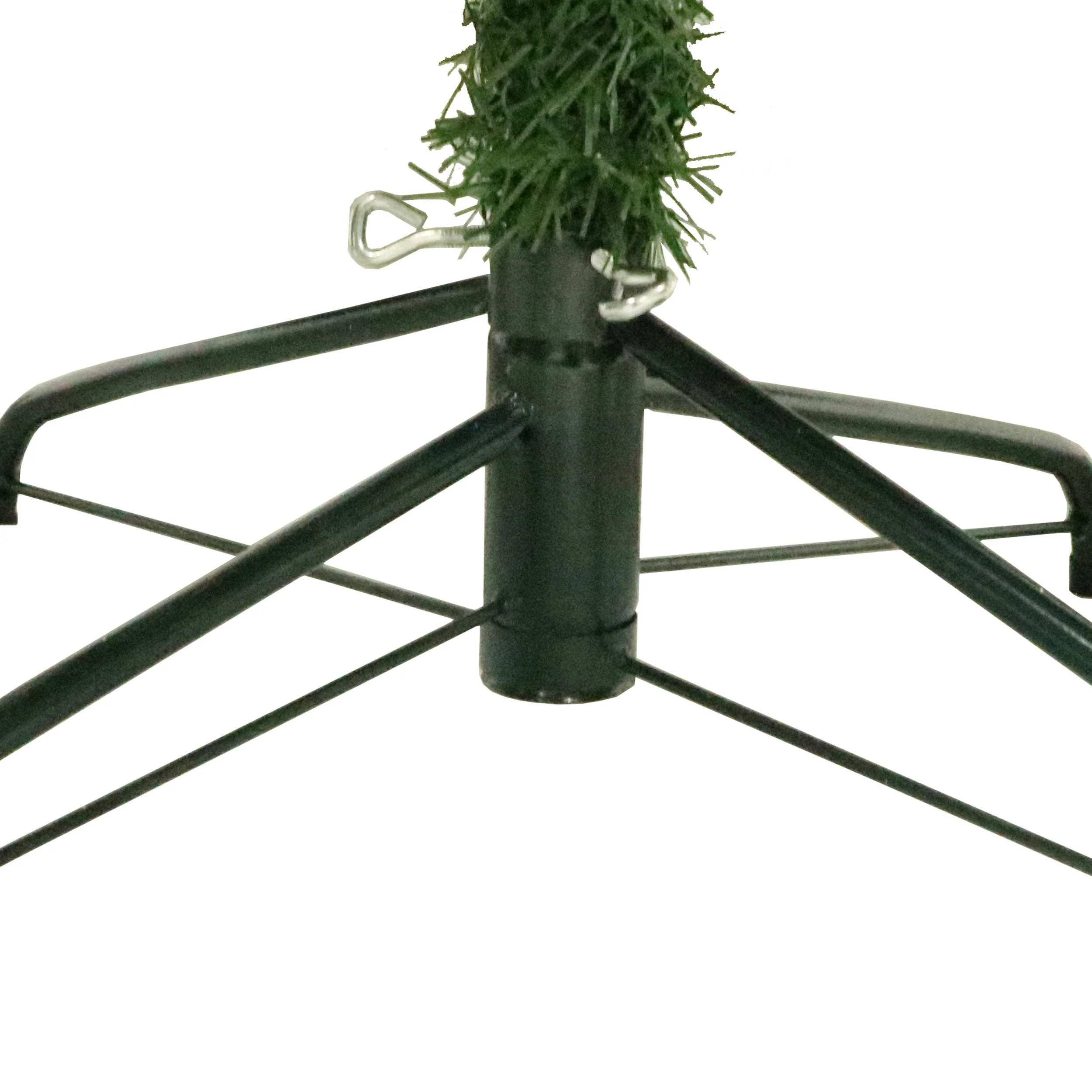 Cashmere Pine and Mixed Needles Pre-Lit Clear LED Hinged Artificial Christmas Tree with Snow and Glitter Branches and Frosted Pinecones - NH812513