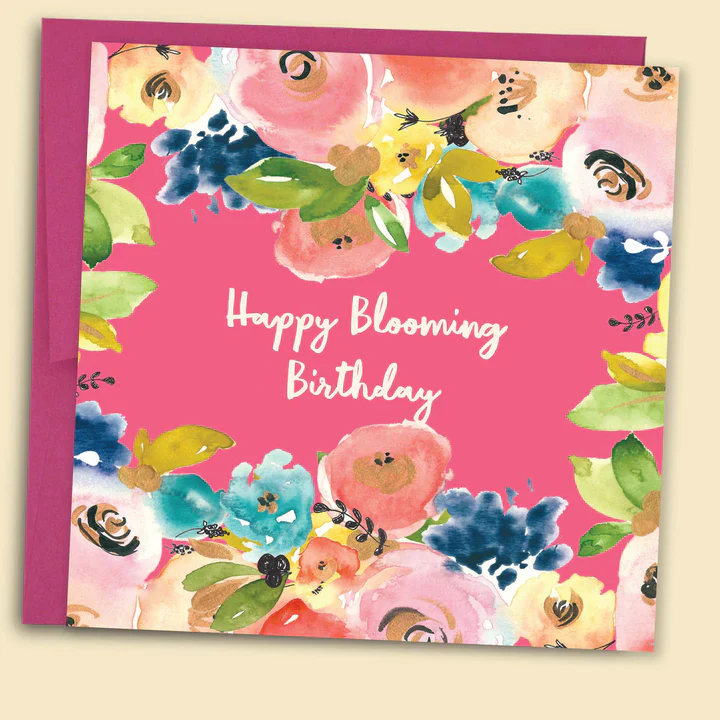 Papernest Happy Blooming Birthday Card - Pink