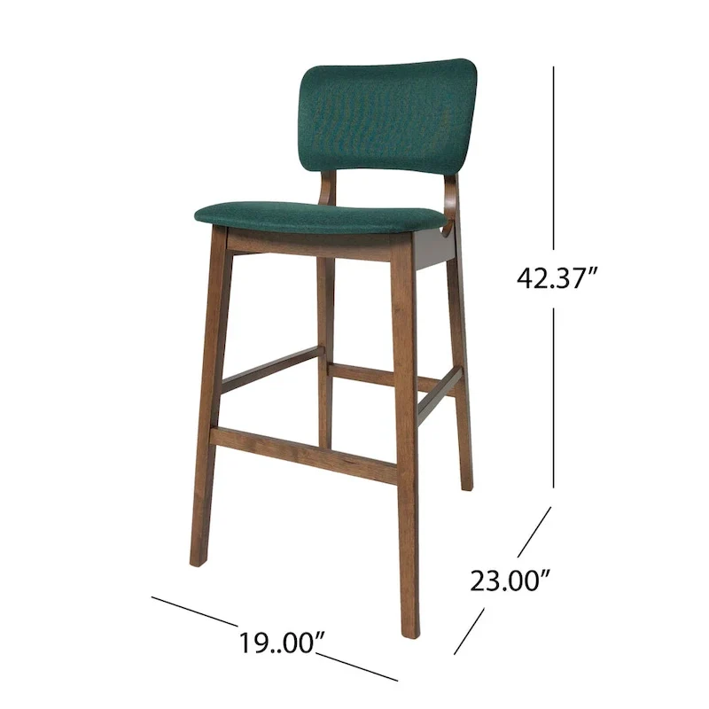 42-in. Upholstered-seat Wood Bar Chairs (Set of 2)