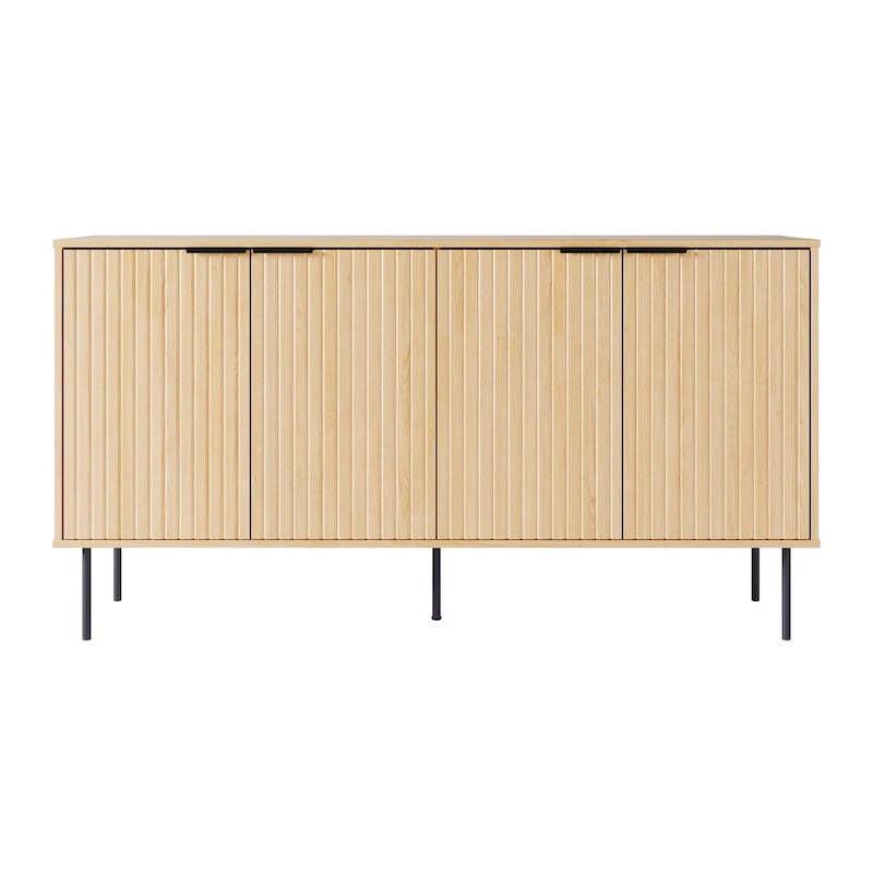 Alexander Fluted Sideboard Cabinet Buffet - 62