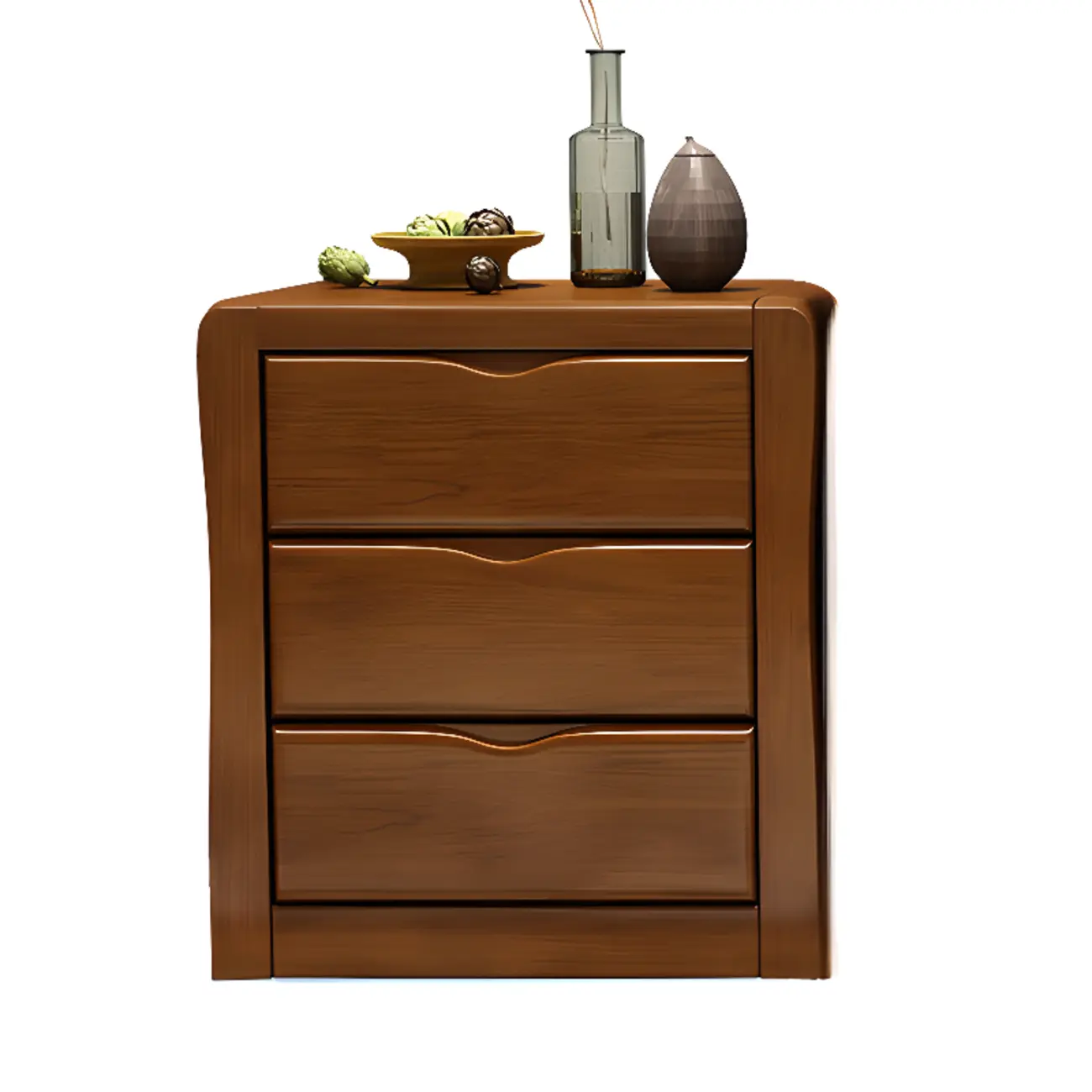 Classic Rubberwood Double Dresser with 9-Drawers
