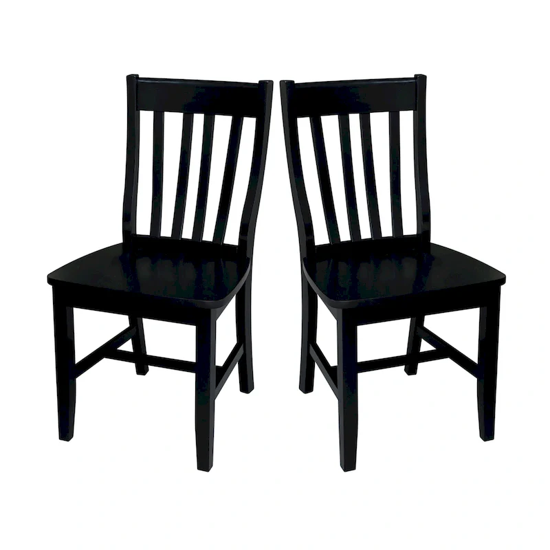 Quince Solid Wood Schoolhouse Chairs, Set of 2
