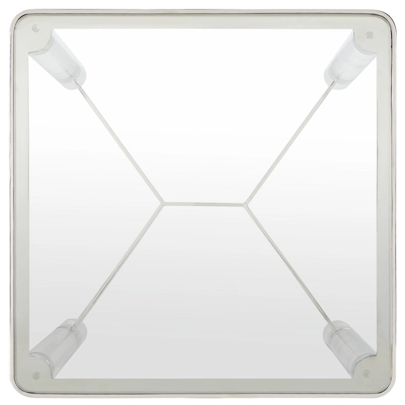 SAFAVIEH Couture Guler Acrylic Accent Table - 20 In W x 20 In D x 24 In H - 20Wx20Dx24H