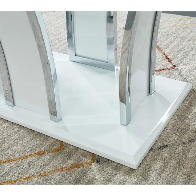 del Rio Modern Glass Top 2-Piece Accent Table Set by Furniture of America