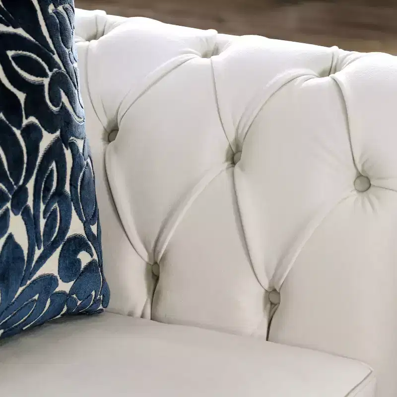 Brushwood Button Tufted Sofa - HOMES: Inside + Out