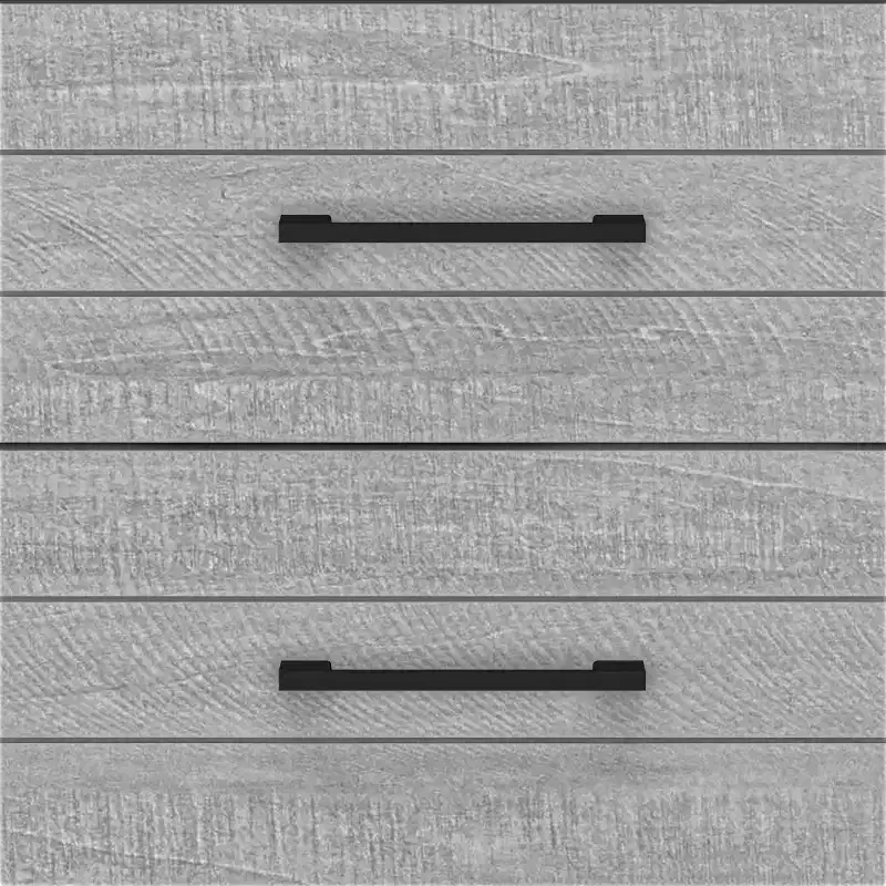 Galano Hamsper 5 Drawer Chest (Interlock) - Dusty Grey Oak