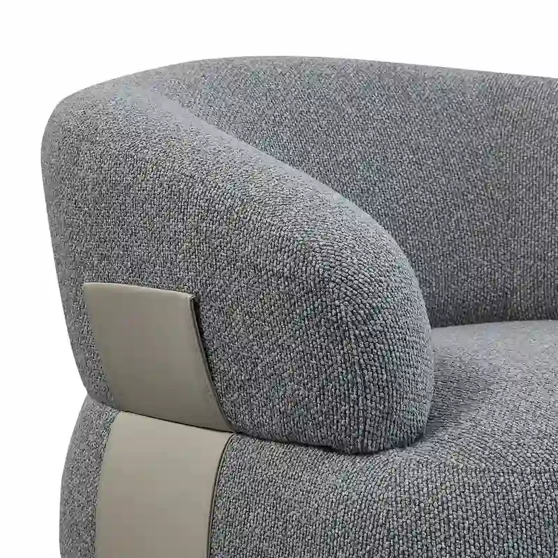 33W 360 Swivel Modern Barrel Chair Accent Chair Set of 2