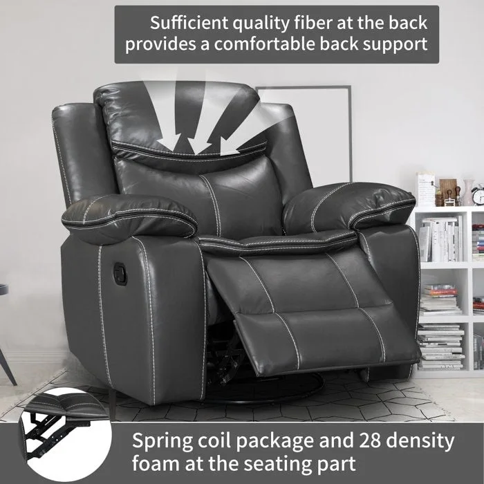 Recliner Rocking Chair With 360 Degree Swivel Recliner
