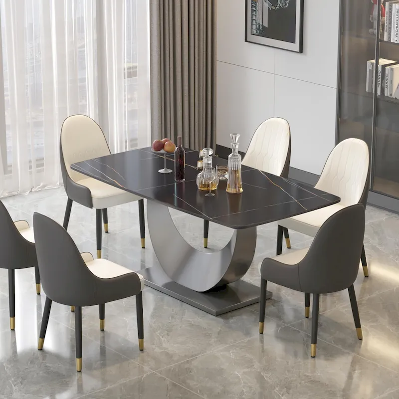 71 Modern Rectangular Sintered Stone Dining Table