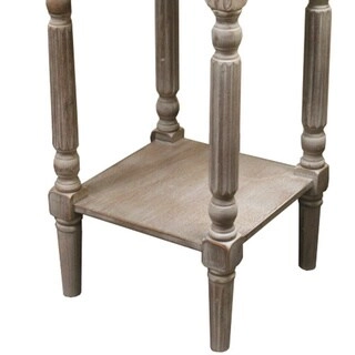 Modern Farmhouse Solid Wood Weathered Rustic Accent Table