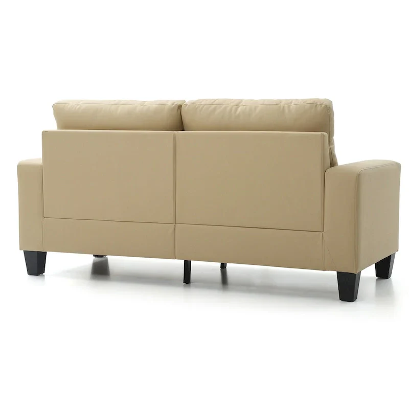 71 in. W Track Arm Faux Leather 3-Seat Sofa