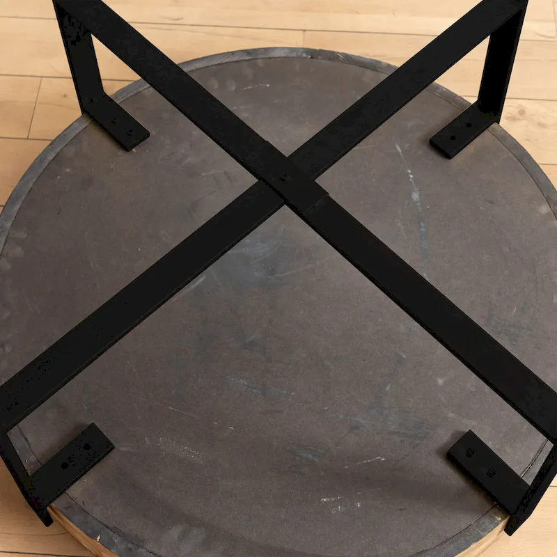 31.29Modern Retro Splicing Round Coffee Table